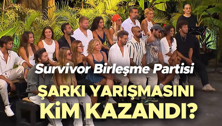 SURVİVOR BİRLEŞME PARTİSİ 15 NİSAN 2025 KAZANANI | Dün akşam Survivor son bölümde şarkı yarışmasını kim kazandı, ödülü kim aldı Survivor birleşme partisi şarkı yarışmasını kazanan ne alacak