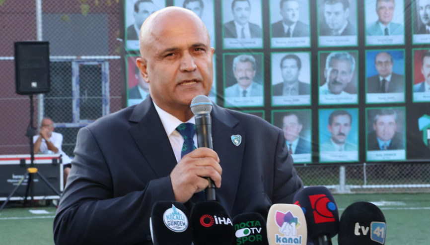 Kocaelispor Başkanı Recep Duruldan çağrı: Taraftarımız sakin olsun