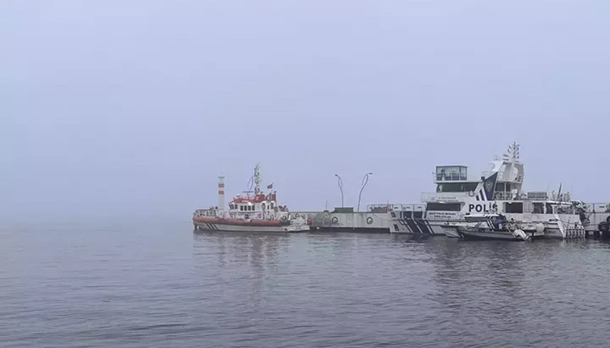 Çanakkale Boğazında yoğun sis: Gemi trafiği durduruldu
