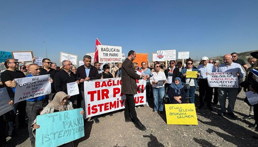 Bağlıca sakinleri tepkili... Çocuk parkı istediler ‘TIR parkı’ geldi