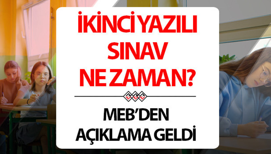 MEB YAZILI SINAV TAKVİMİ || 2024 - 2025 ilkokul, ortaokul ve lise ikinci dönem ikinci yazılı sınavları ne zaman