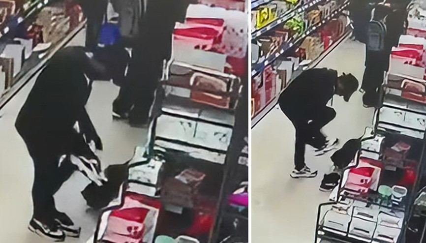 İndirim reyonunda beğendiği ayakkabıyı çaldı