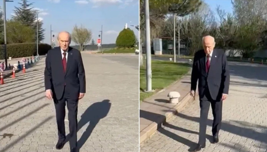 MHPden Bahçeli paylaşımı: Hele durma yürü sen, daha yolun yarısı var