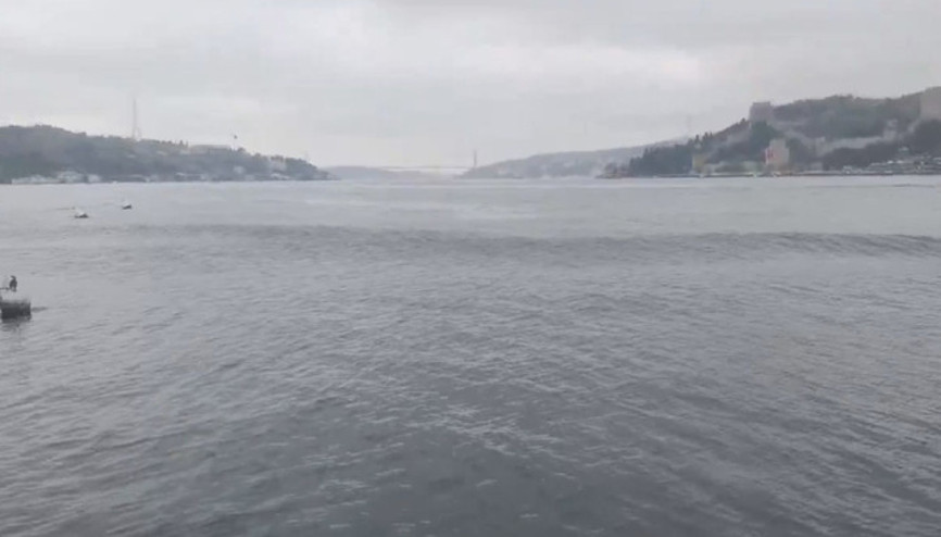 İstanbulda deprem anında Boğazda oluşan dalgalar böyle görüntülendi