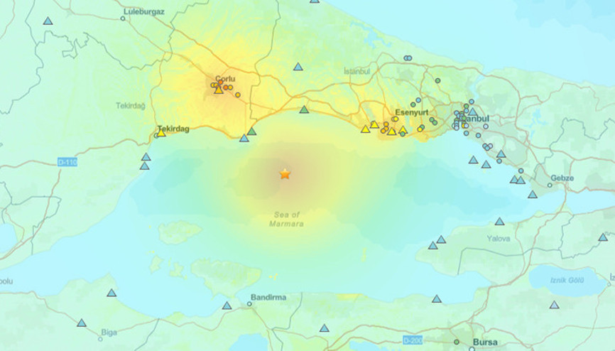 ABDli kurum açıkladı: Deprem hangi ilçede ne kadar hissedildi ABDli kurum açıkladı: Deprem hangi ilçede ne kadar hissedildi