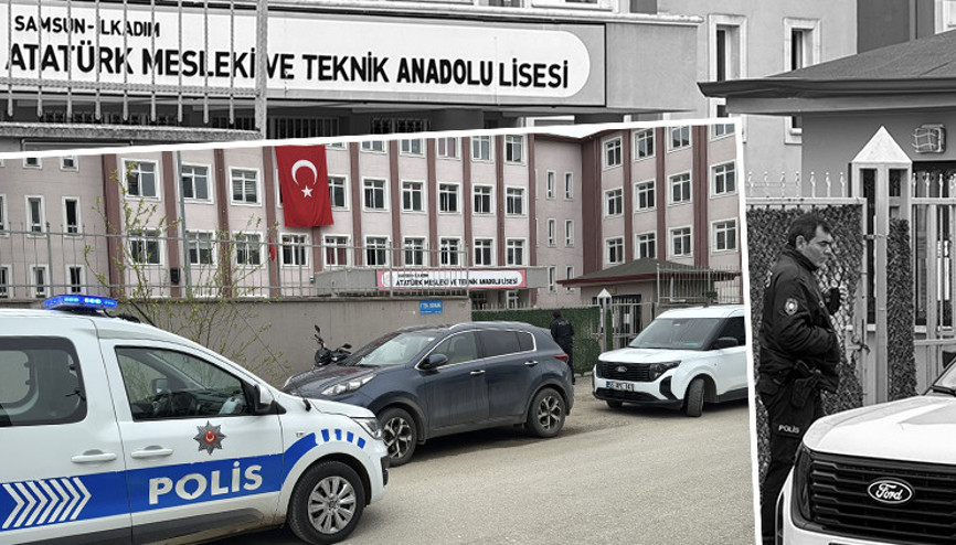 Okulun belası oldu Önce bir öğrenciyi bıçakladı sonra öğretmeni darbetti