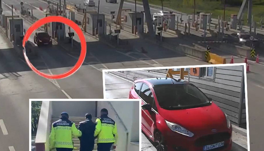 HGS gişelerinde ölümcül akım Kameralara böyle yansıdı, ehliyetine el konuldu