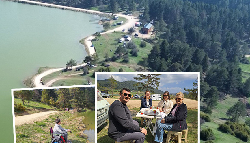 İstanbuldan akın akın geliyorlar Burası tam bir doğa harikası... Kamp yapan da var günübirlik ziyaret eden de