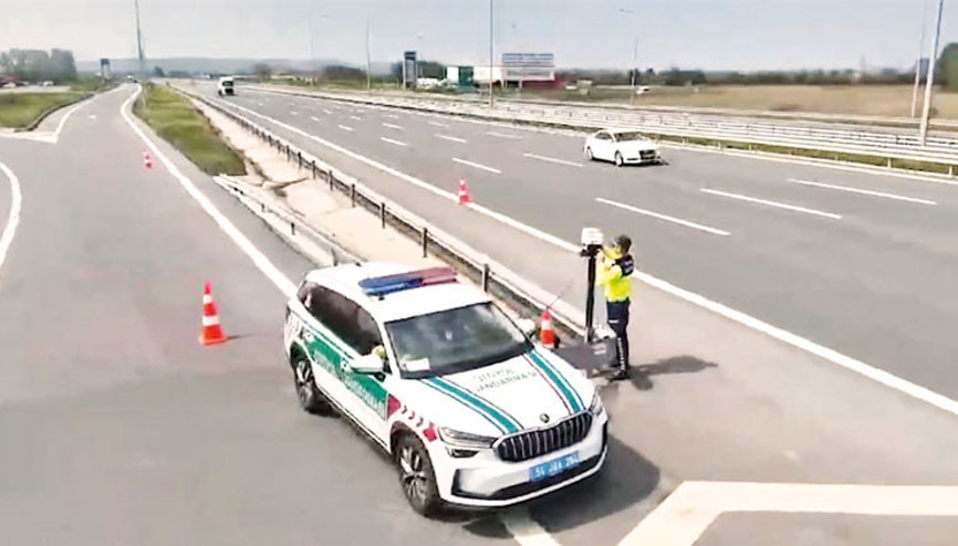 Hız ihlaline dört ayda 2 milyon 126 bin işlem