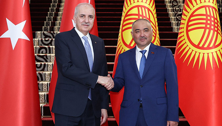 TBMM Başkanı Numan Kurtulmuş, Kırgızistan Jogorku Keneş Başkanı Turgunbek Uulu ile bir araya geldi TBMM Başkanı Numan Kurtulmuş, Kırgızistan Jogorku Keneş Başkanı Turgunbek Uulu ile bir araya geldi