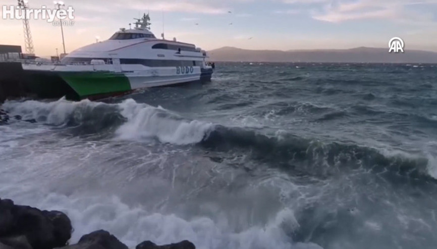 Deniz Otobüslerinin 8 seferi iptal edildi