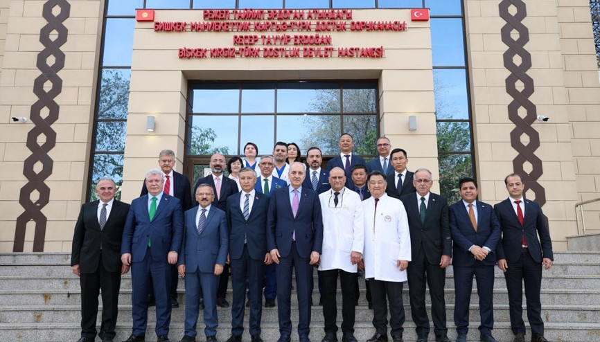 TBMM Başkanı Numan Kurtulmuş, Bişkek’te Recep Tayyip Erdoğan Kırgız-Türk Dostluk Hastanesi’ni ziyaret etti
