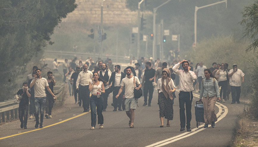 Kudüs-Tel Aviv arasında yangın: Uluslararası yardım talep ettiler