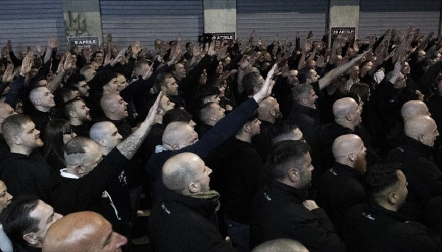 Milano’da neofaşistlerden faşist selamlı Ramelli anması