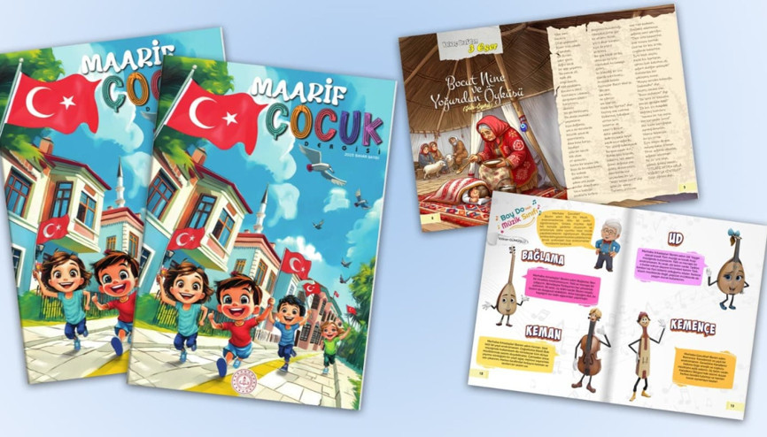 Astronot Gezeravcı Maarif Çocuk dergisinde