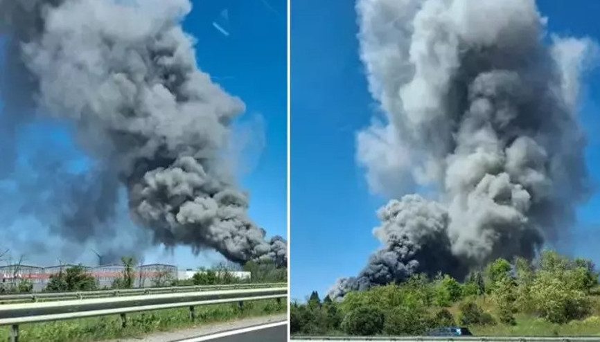 Tekirdağda fabrika yangını