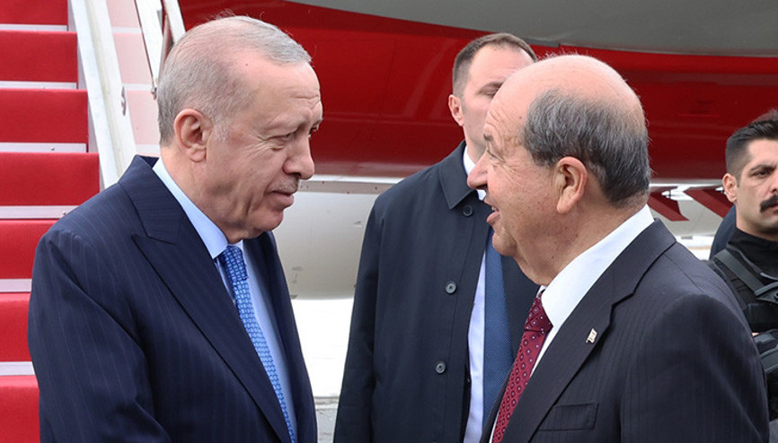 Cumhurbaşkanı Erdoğan KKTCde: Rum yönetimi telaşlandı