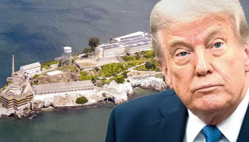 Trumpın “yeniden açılsın” talimatı verdiği Alcatraz Adası havadan görüntülendi