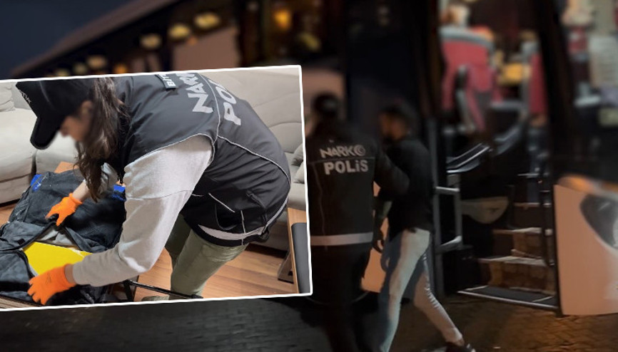 Yolcu otobüsünde 3 kilo 700 gram uyuşturucu ele geçirildi