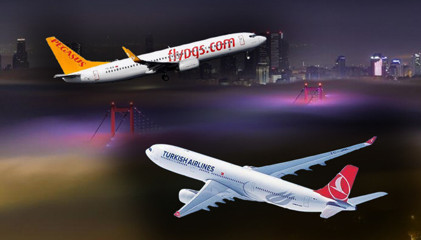 THY ve Pegasus uçakları İstanbul’a geri dönüyor