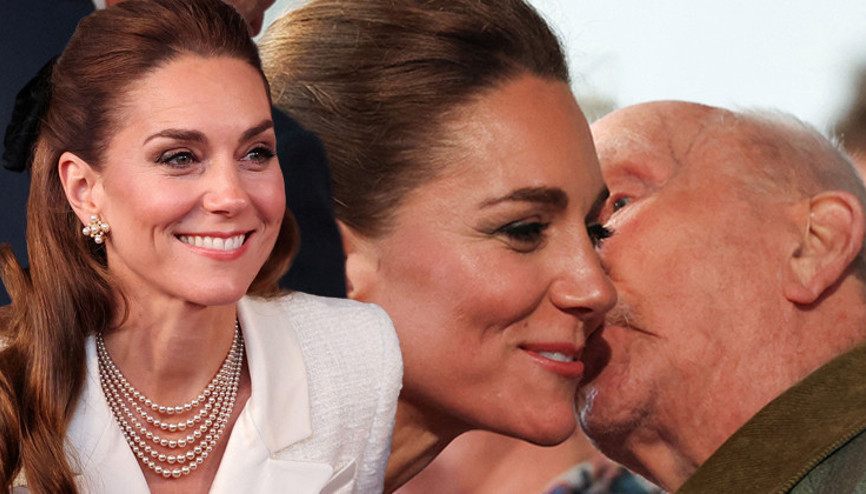 Herkes onu ne kadar da özlemiş Beş sıra inciyi de boynuna dizdi... 107 yaşındaki savaş gazisi kendini tutamadı