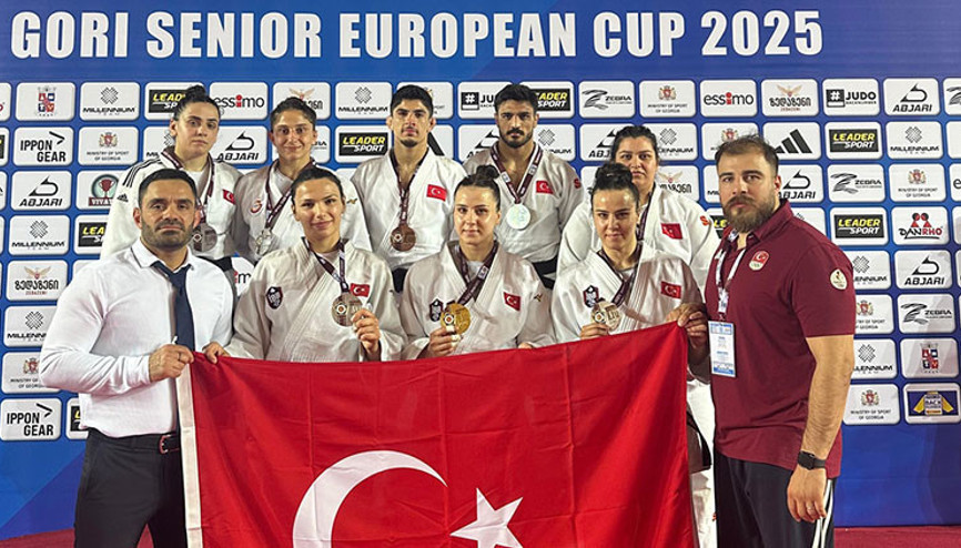 Milli judoculardan Avrupa Kupasının ilk gününde 1i altın 8 madalya