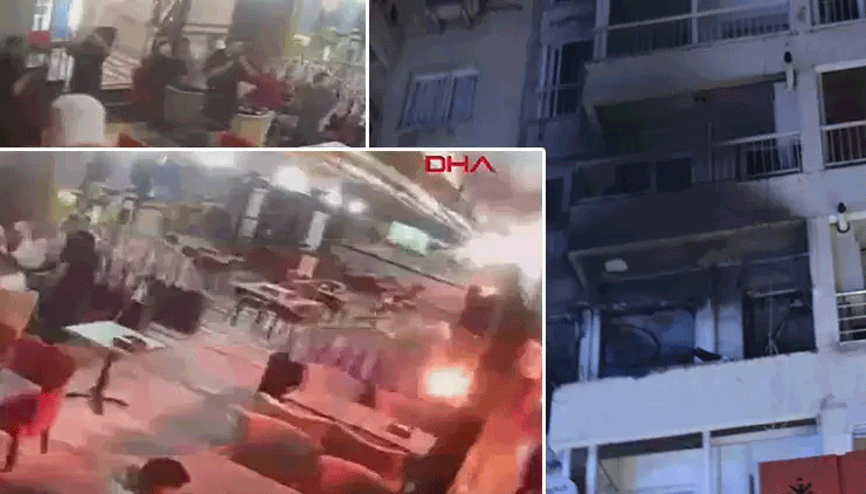 İzmir’de gaz sızıntısı sonrası patlama O anlar kamerada