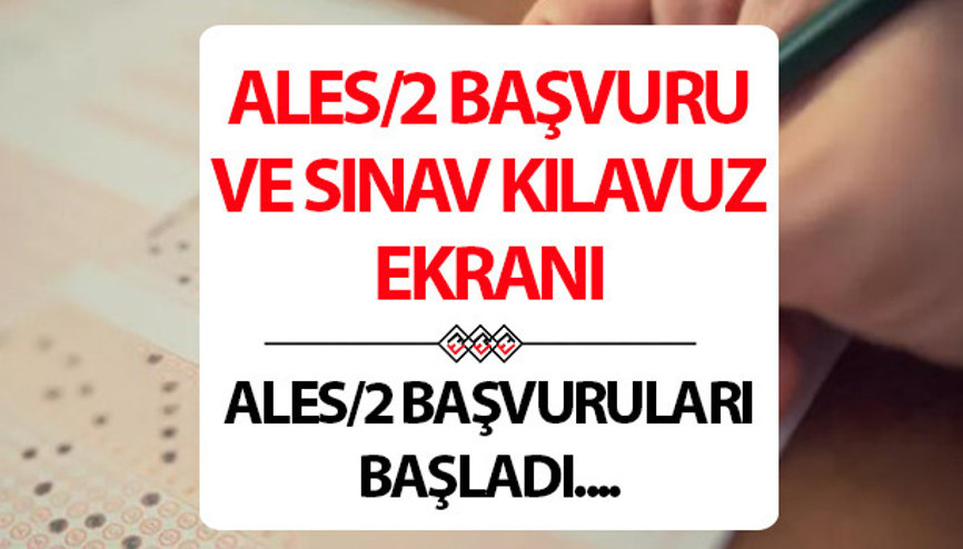 ALES/2 BAŞVURU EKRANI: Akademik kariyer hedefi olanlar için ALES/2 başvuruları bugün alınmaya başlıyor ALES/2 BAŞVURU EKRANI: Akademik kariyer hedefi olanlar için ALES/2 başvuruları bugün alınmaya başlıyor