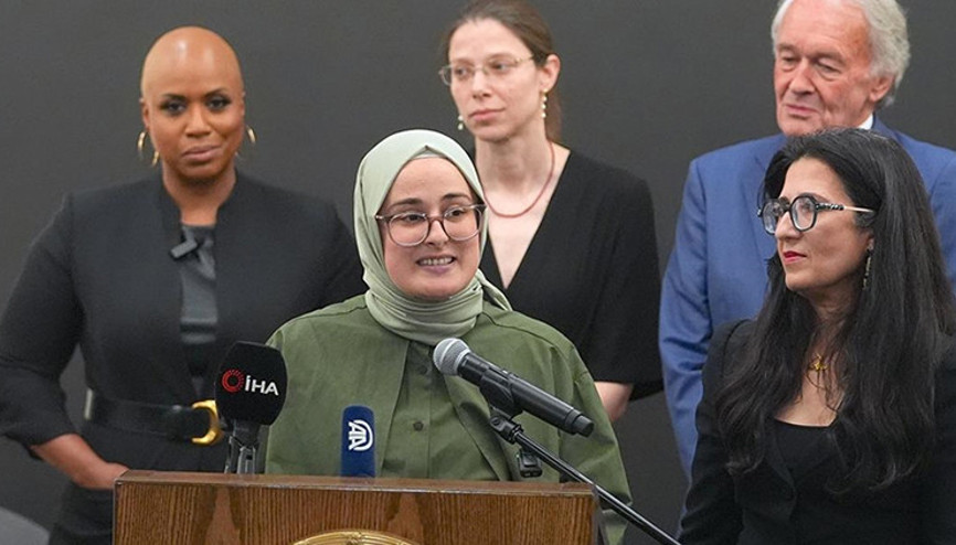 ABD Temsilciler Meclisi üyesinden Rümeysa Öztürke destek paylaşımı: Evine hoş geldin ABD Temsilciler Meclisi üyesinden Rümeysa Öztürke destek paylaşımı: Evine hoş geldin