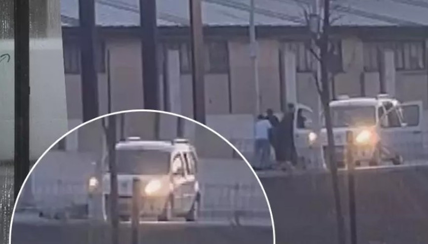 Arnavutköy’de hafif ticari araçla drift attı, arkadaşı camdan düştü