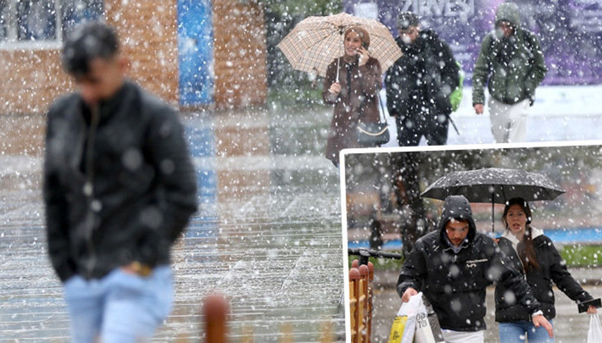 Erzuruma mayısın ortasında lapa lapa kar yağdı... Bu illerde yaşayanlar dikkat Prof. Dr. Şenden kuvvetli yağış uyarısı