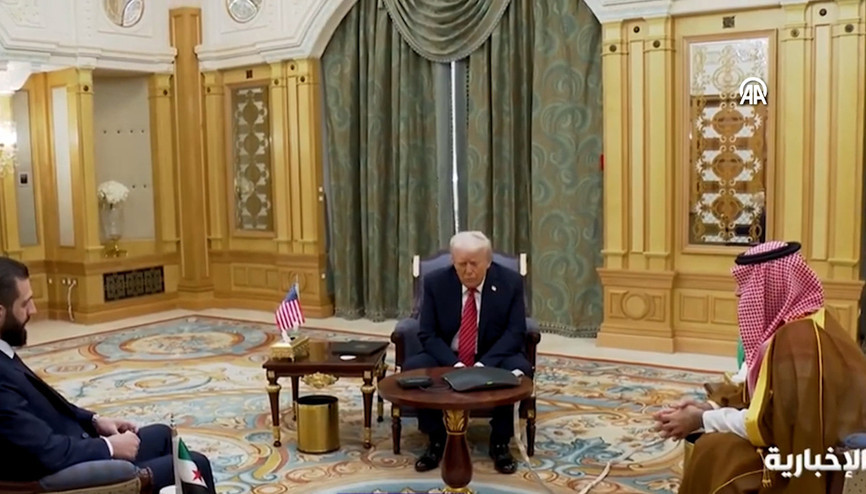 ABD Başkanı Donald Trump, Suriye Cumhurbaşkanı Şara ile Suudi Arabistanda görüştü