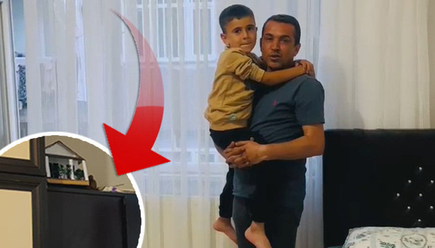 5 yaşındaki çocuğun odasına girip yuva yaptı... Küçük Hamza artık başka odada uyuyor