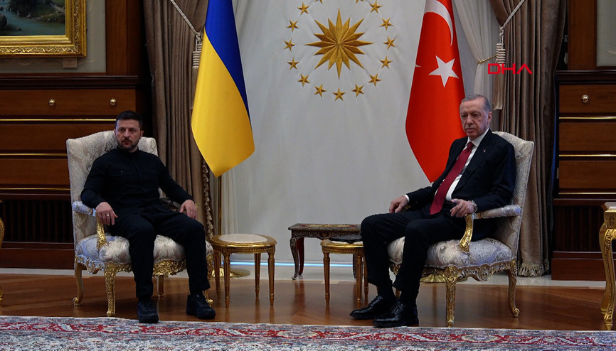 Cumhurbaşkanı Erdoğan, Ukrayna Devlet Başkanı Zelenski ile bir araya geldi