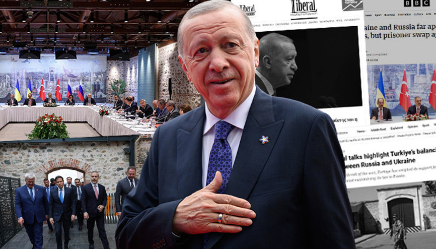 Diplomatik bir başarı Dolmabahçe zirvesi dünya basınında: Cumhurbaşkanı Erdoğan ve Türkiye için bir zafer