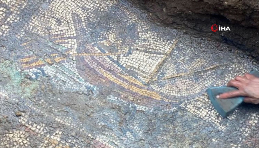 Papa’nın geleceği İznik’te bir evin temelinde Hz. İsa döneminden kaldığı iddia edilen mozaik bulundu