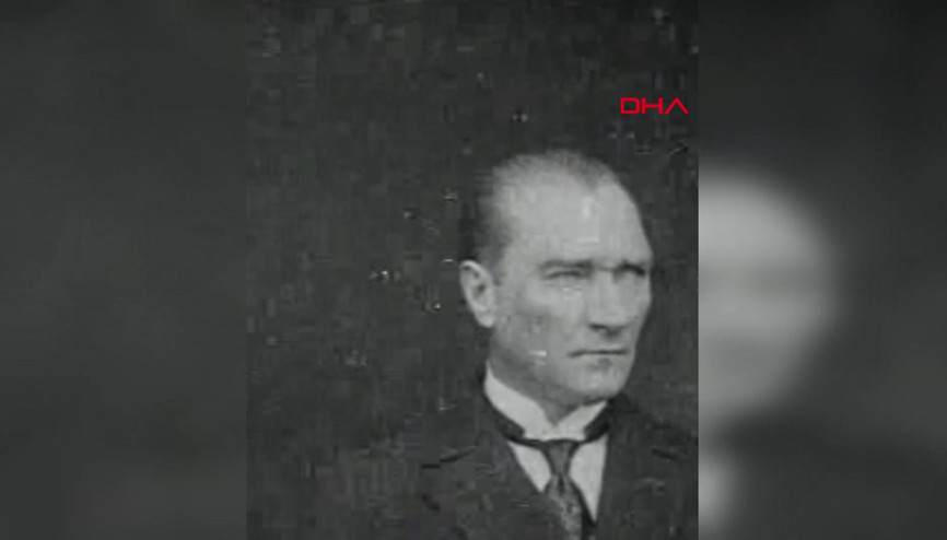 Atatürkün stüdyo fotoğraf çekiminde, videosu da olduğu ortaya çıktı