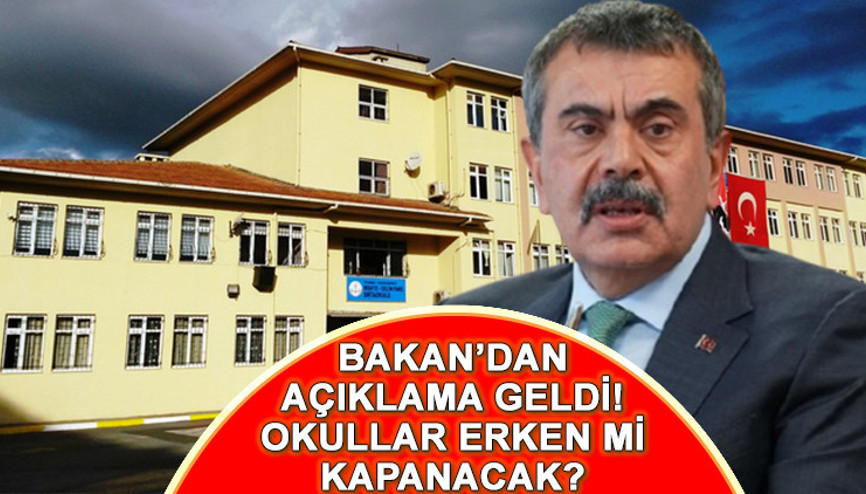 BU YIL OKULLAR NE ZAMAN KAPANACAK 2025, ERKEN Mİ KAPANACAK 13 HAZİRAN CUMA KARNELER ALINACAK MI Kurban Bayramı detayı... 2025 Yaz tatili başlangıcı için geri sayım başladı Okullar bu yıl erken mi kapanacak, yaz tatili bayram tatiliyle birleşecek mi Bakan Tekinden son dakika açıklama geldi