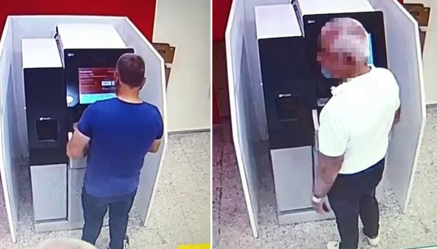 Adanada ATM’de kalan 13 bin lirası, sıradaki diğer müşteri tarafından çalındı