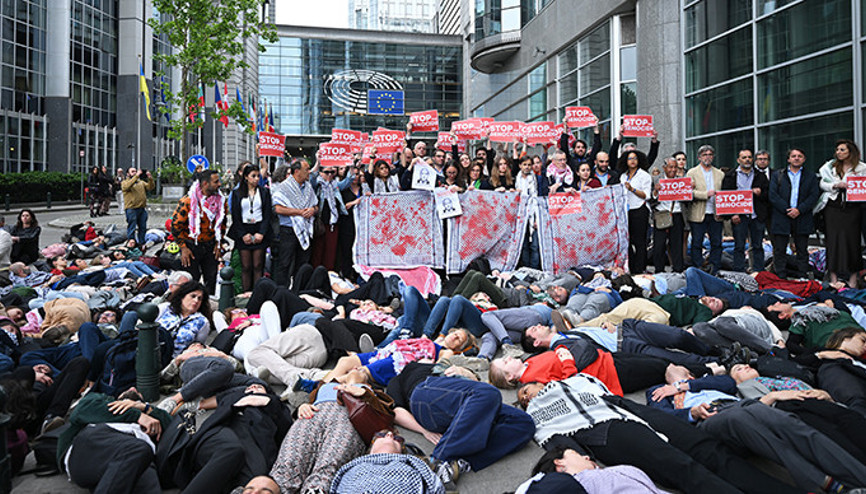 AP önünde ‘soykırım’ protestosu