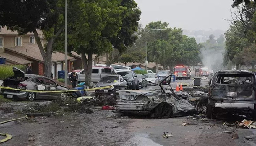 ABD’nin küçük uçak yerleşim yerine düştü