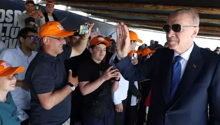 Cumhurbaşkanı Erdoğandan 7. Etnospor Kültür Festivaline ziyaret