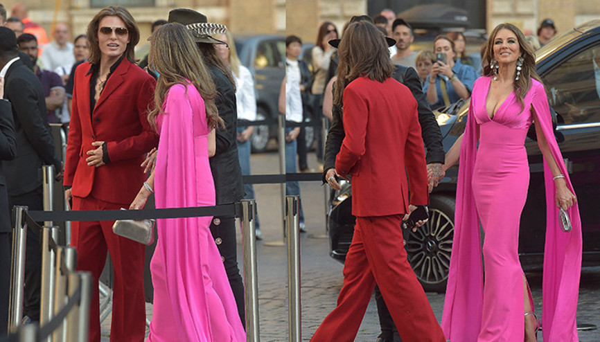 Bir yanında oğlu bir yanında sevgilisi… Sürpriz aşıklar Roma’da ortaya çıktı