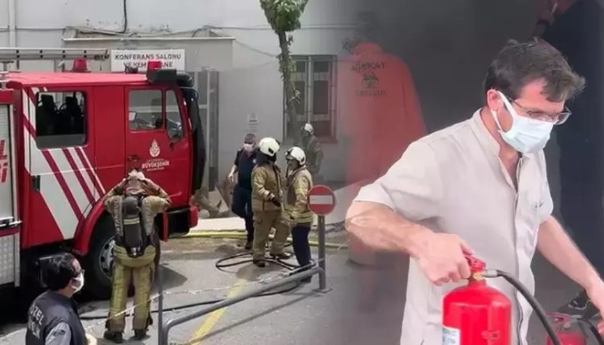 Üsküdar Devlet Hastanesinde yangın