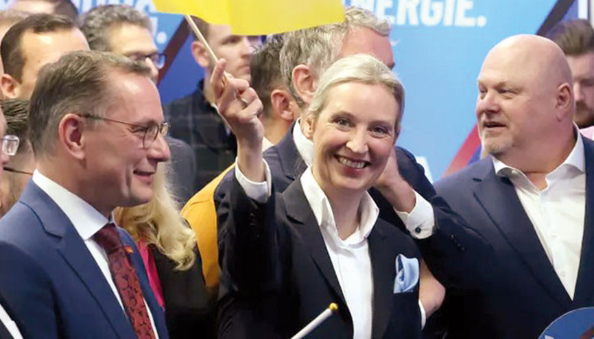 Seçim gecesi parti uzayınca mal sahibi AfD’ye ‘binayı boşaltın’ demiş