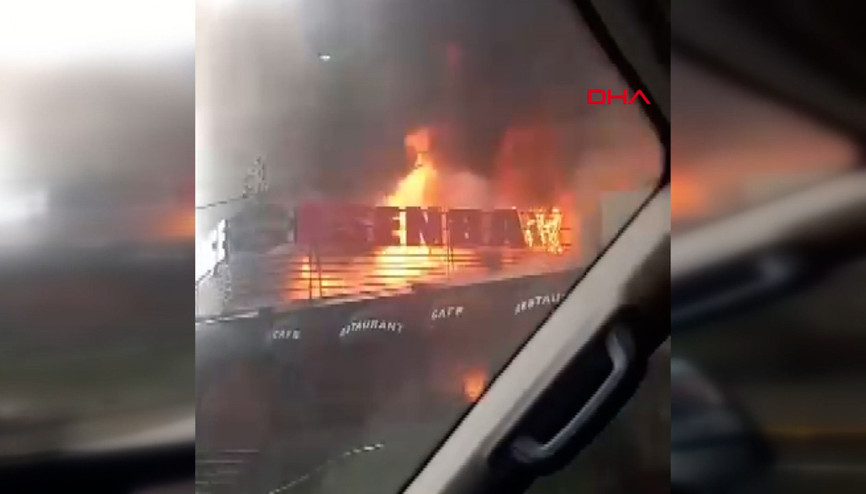 Esenyurtta restoranda yangın