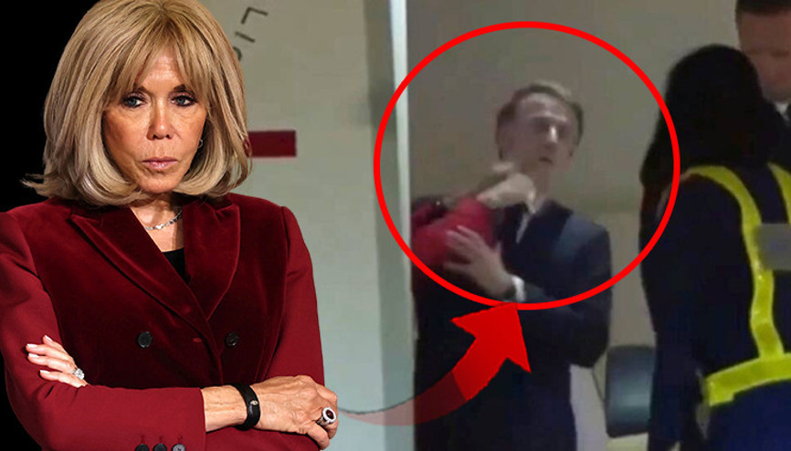 Macron eşinden tokat mı yedi Dünya gündemine oturan görüntüler