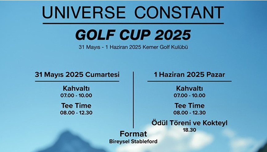 Universe Constant Golf Cup, Kemer Country Club’da başlıyor