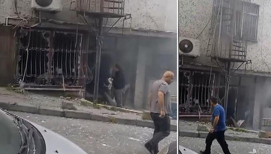 Güngörende büfede patlama Dehşet anı kamerada