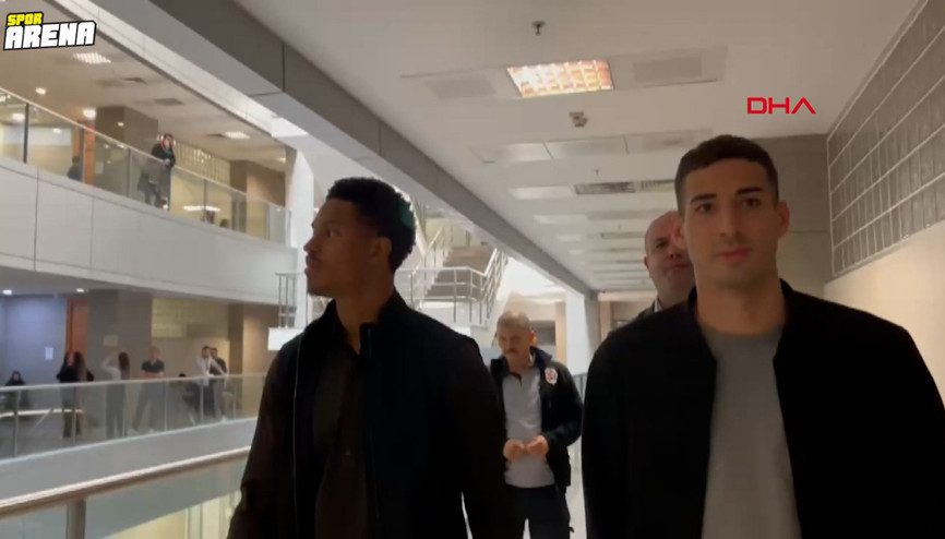 Fenerbahçeli futbolcular, olaylı Galatasaray derbisi için adliyede